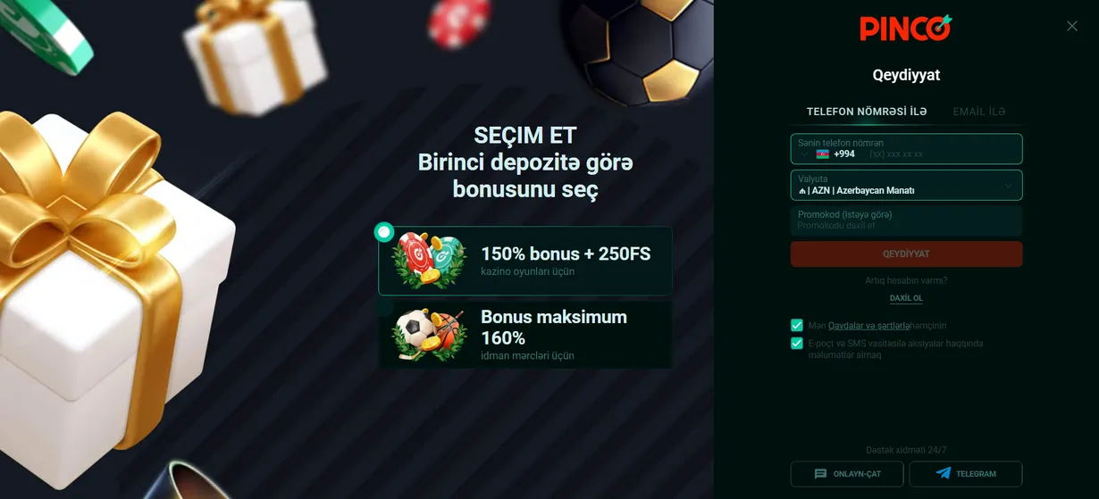 Pinco iOS tətbiqi